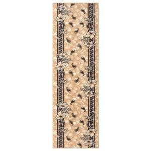 vidaXL Gulvteppe BCF beige 100x350 cm