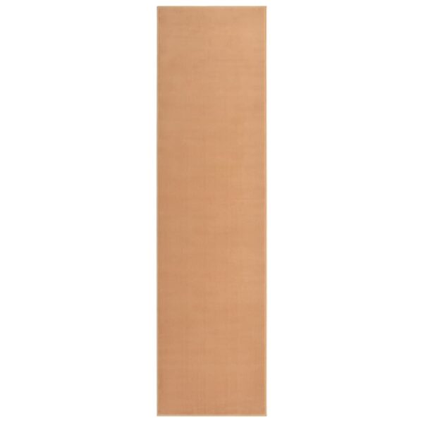 vidaXL Gulvteppe BCF beige 60x250 cm