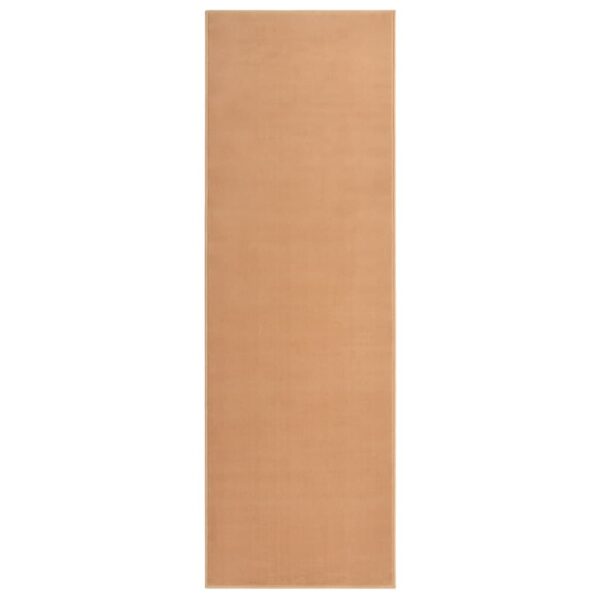 vidaXL Gulvteppe BCF beige 80x250 cm