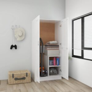 vidaXL Garderobe hvit 82