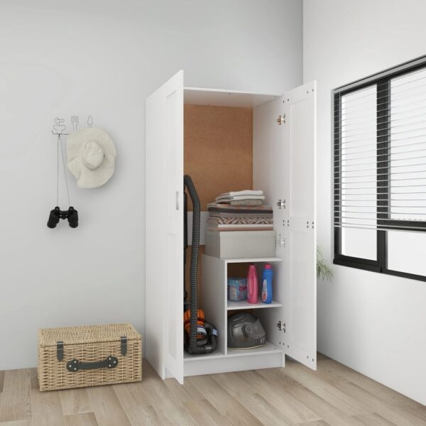 vidaXL Garderobe hvit 82