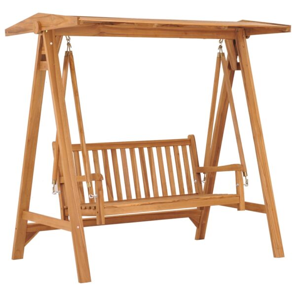 vidaXL Huskebenk 170 cm heltre teak