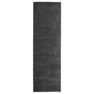 vidaXL Teppeløper vaskbar sammenleggbar 60x300 cm antrasitt polyester