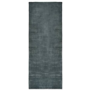 vidaXL Teppeløper vaskbar sammenleggbar grå 80x200 cm polyester