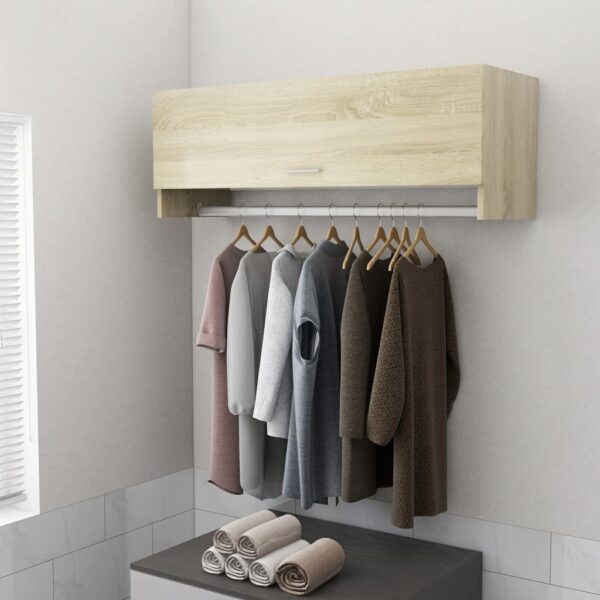 vidaXL Garderobe sonoma eik 100x32