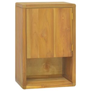 vidaXL Veggmontert baderomsskap 45x30x70 cm heltre teak