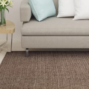 vidaXL Teppe naturlig sisal 80x100 cm brun