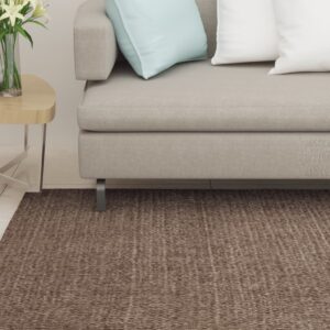 vidaXL Teppe naturlig sisal 80x200 cm brun