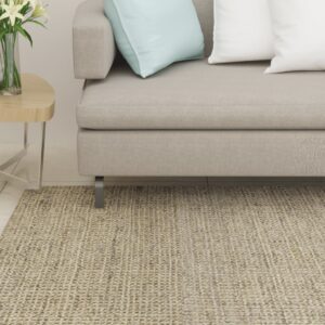 vidaXL Teppe naturlig sisal 80x150 cm grønn