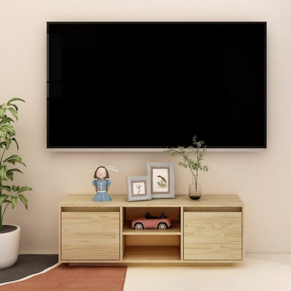 vidaXL TV-benk 110x30x40 cm heltre furu