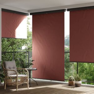 vidaXL Sidemarkise for balkong 145x250 cm brun