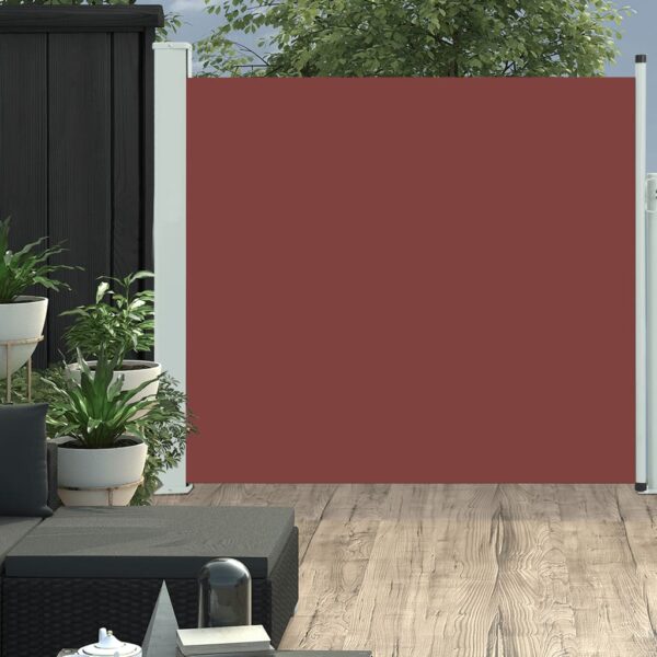 vidaXL Uttrekkbar sidemarkise 170x300 cm brun