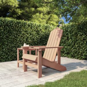 vidaXL Adirondack hagestol HDPE brun