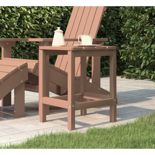 vidaXL Adirondack hagebord brun 38x38x46 cm HDPE