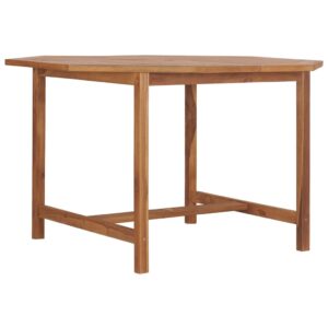 vidaXL Utendørs spisebord 110x110x75 cm heltre teak