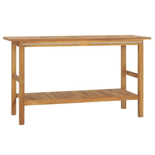 vidaXL Servantskap for bad heltre teak 132x45x75 cm