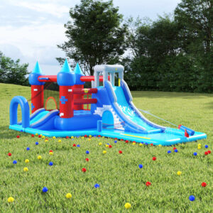 Happy Hop Hoppeslott Wet and Dry Splash Park 590x390x225 cm PVC