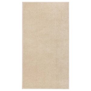 vidaXL Teppe med kort luv 80x150 cm beige