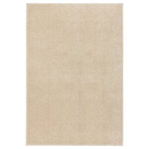 vidaXL Teppe med kort luv 200x290 cm beige