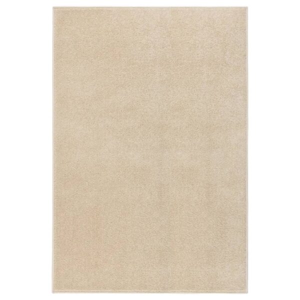 vidaXL Teppe med kort luv 200x290 cm beige