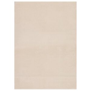 vidaXL Vaskbart teppe mykt kort lugg 120x170 cm sklisikker beige