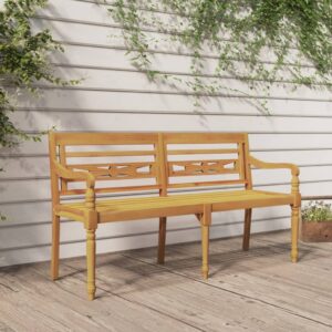 vidaXL Batavia-benk 150 cm heltre teak