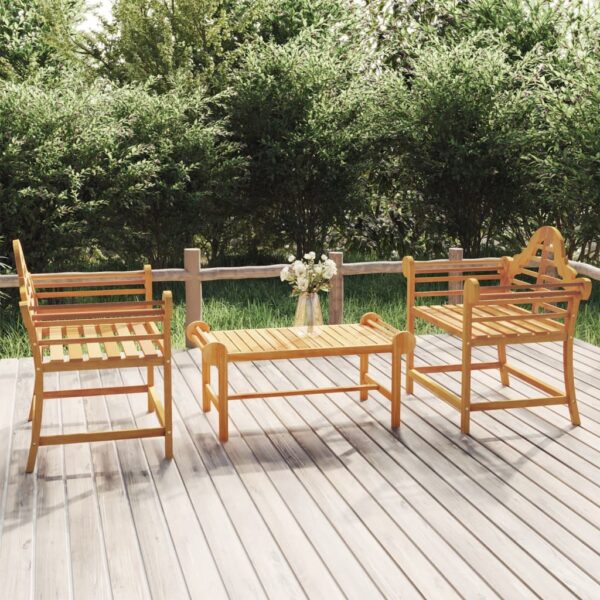 vidaXL Hagestoler 2 stk 91x62x94 cm heltre teak