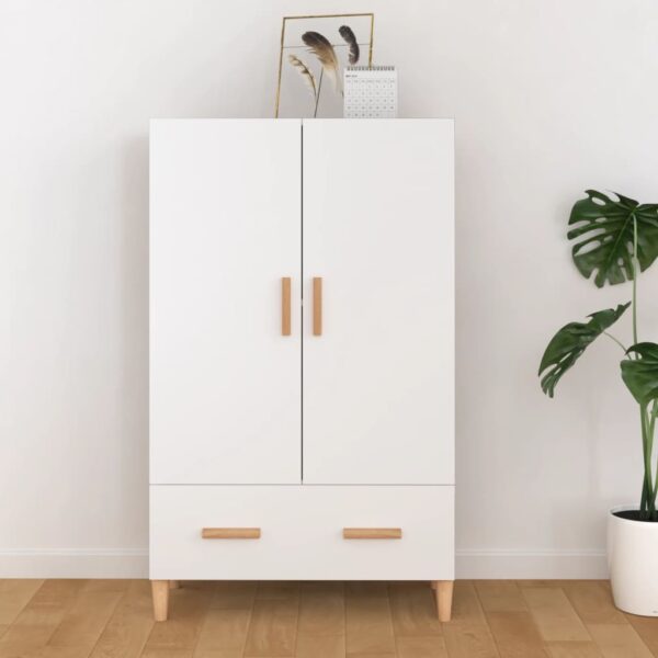 vidaXL Highboard hvit 70x31x115 cm konstruert tre