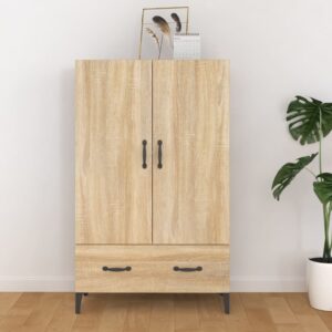 vidaXL Highboard sonoma eik 70x31x115 cm konstruert tre