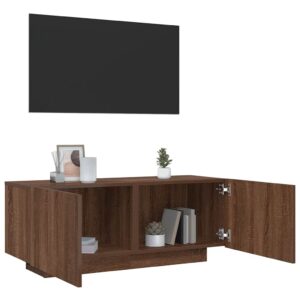 vidaXL TV-benk sonoma eik 100x35x40 cm konstruert tre