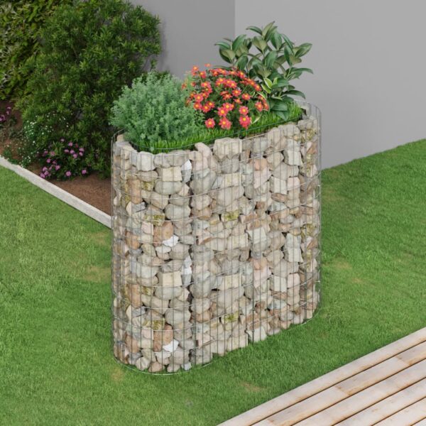 vidaXL Gabion høybed galvanisert jern 120x50x100 cm