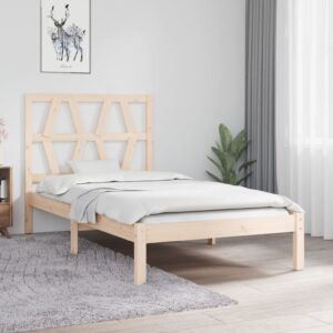 vidaXL Sengeramme heltre furu 75x190 cm Small Single