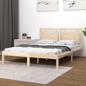 vidaXL Sengeramme heltre 120x190 cm Small Double