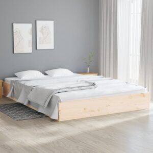 vidaXL Sengeramme heltre 180x200 cm Super King