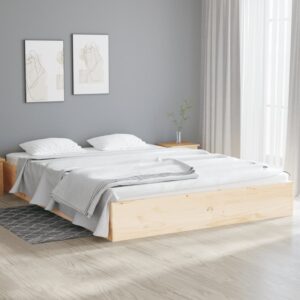 vidaXL Sengeramme heltre 135x190 cm Double