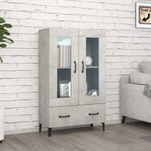 vidaXL Highboard betonggrå 70x31x115 cm konstruert tre