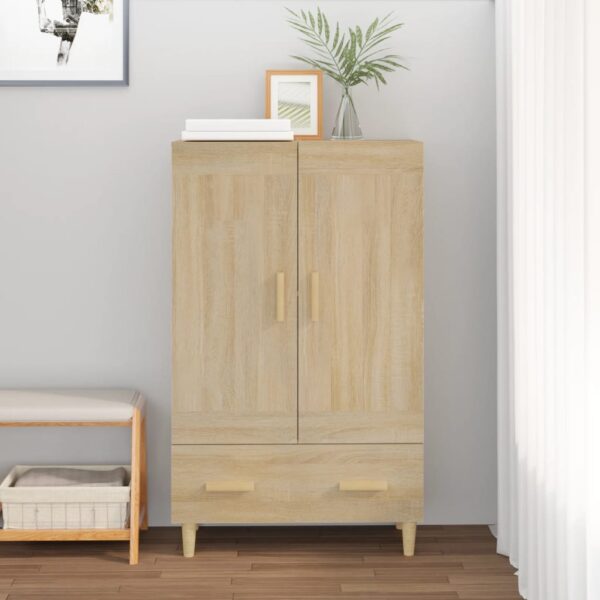 vidaXL Highboard sonoma eik 70x31x115 cm konstruert tre