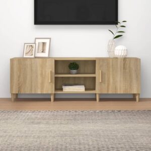 vidaXL TV-benk sonoma eik 150x30x50 cm konstruert tre