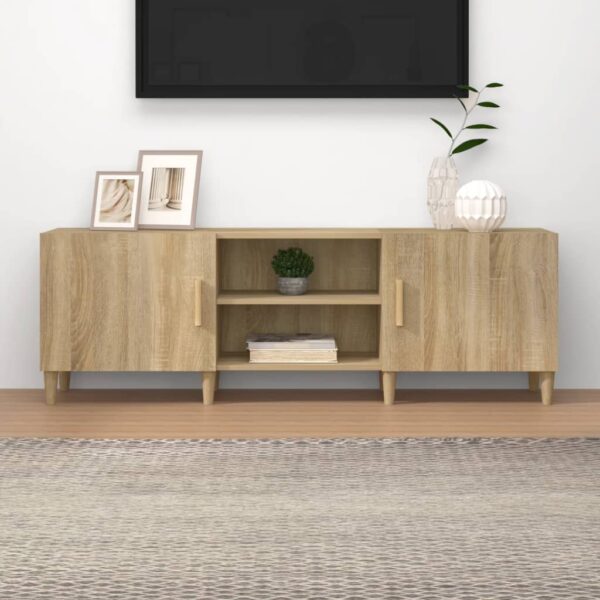 vidaXL TV-benk sonoma eik 150x30x50 cm konstruert tre