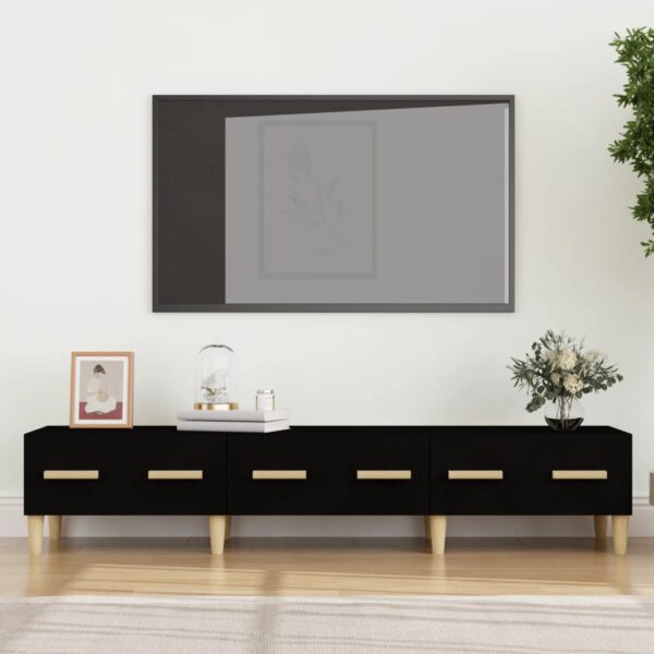 vidaXL TV-benk svart 150x34