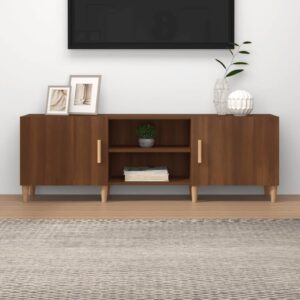 vidaXL TV-benk brun eik 150x30x50 cm konstruert tre