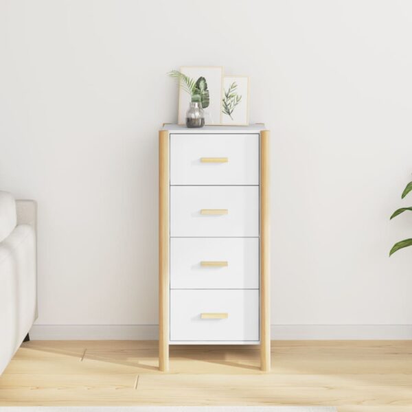 vidaXL Highboard hvit 42x38x90 cm konstruert tre