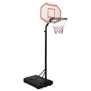 vidaXL Basketballstativ hvit 237-307 cm polyeten