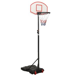 vidaXL Basketballstativ hvit 216-250 cm polyeten