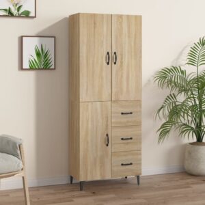 vidaXL Highboard sonoma eik 69