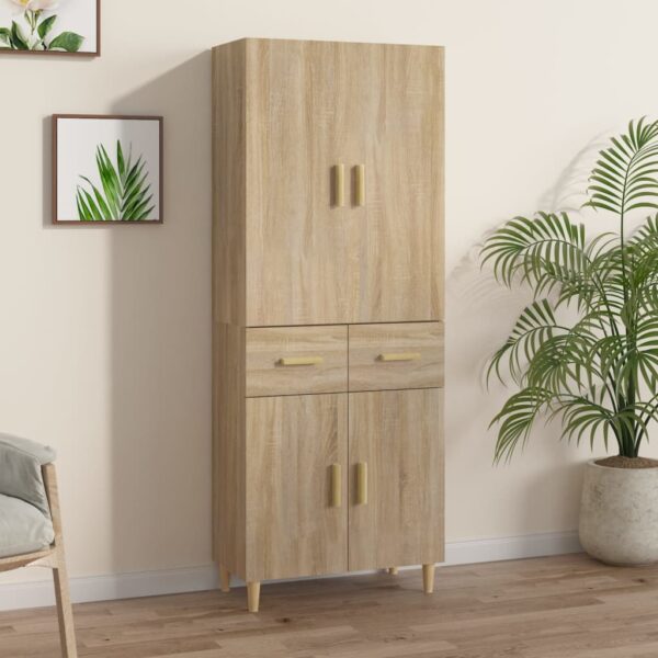 vidaXL Highboard sonoma eik 69