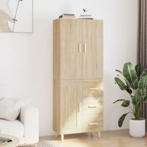 vidaXL Highboard sonoma eik 69