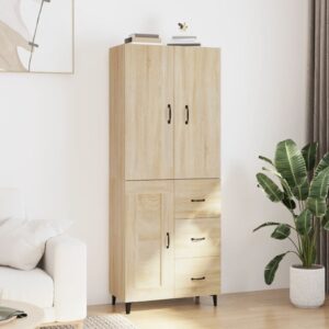 vidaXL Highboard sonoma eik 69