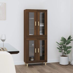 vidaXL Highboard brun eik 69