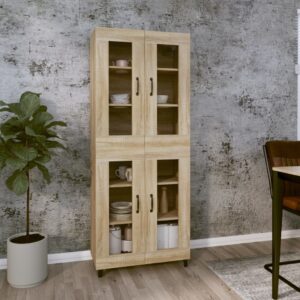 vidaXL Highboard sonoma eik 69